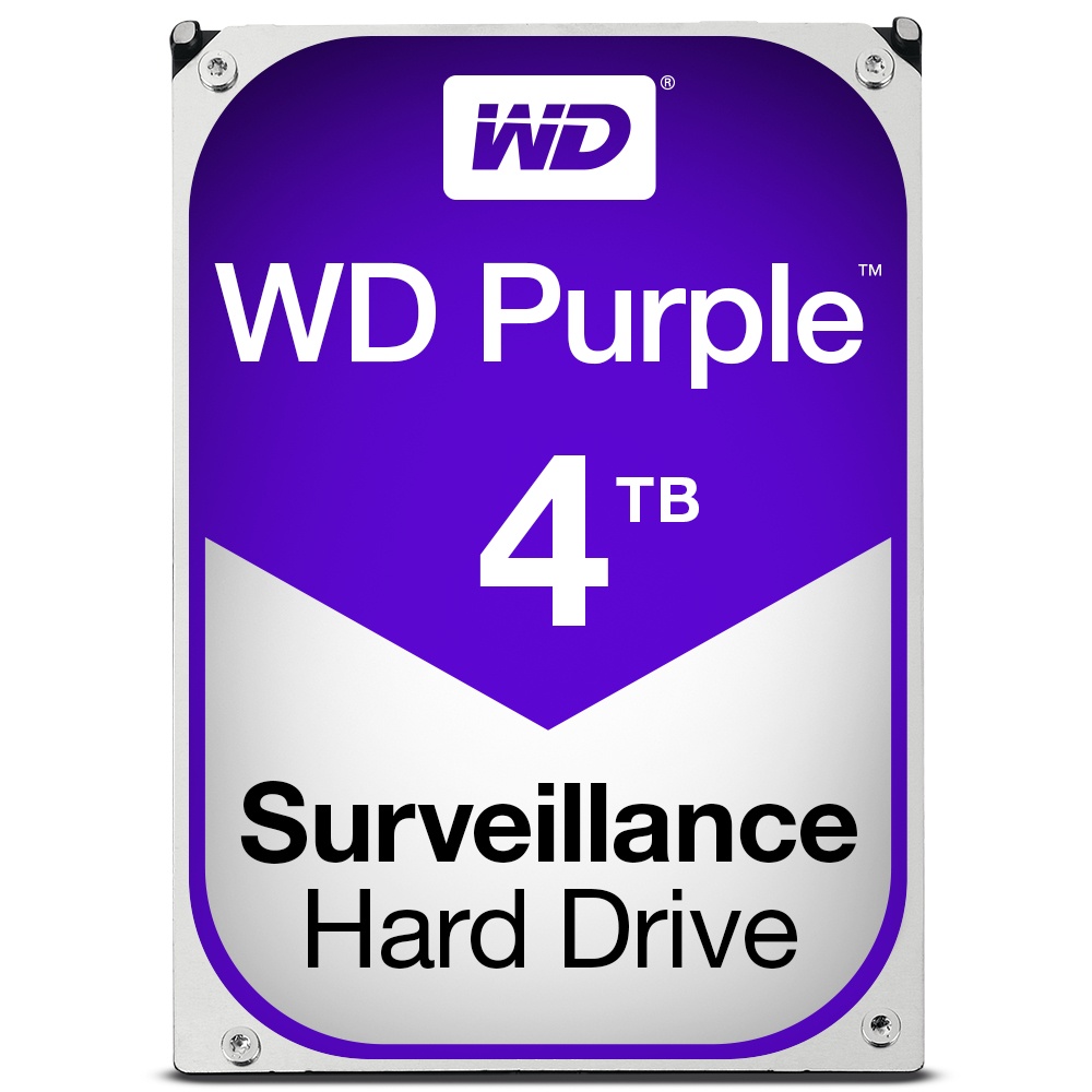 Disco Duro para Videovigilancia Western Digital WD Purple, 4TB, 6Gbit/s, SATA, 64MB Cache