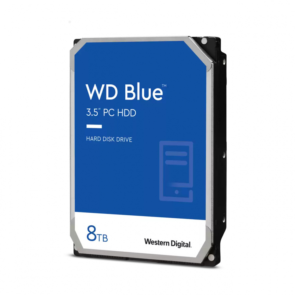 Disco Duro Interno Western Digital WD Blue 3.5", 8TB, SATA, 6 Gbit/s, 5640RPM, 128MB Caché