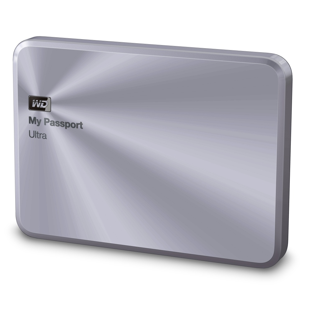 Disco Duro Externo Western Digital WD My Passport Ultra Metal Edition, 1TB, USB 3.0, Plata - para Mac/PC