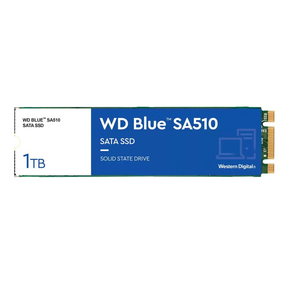 SSD Western Digital WD Blue SA510, 1TB, SATA III, M.2 ― Caja abierta, producto funcional.