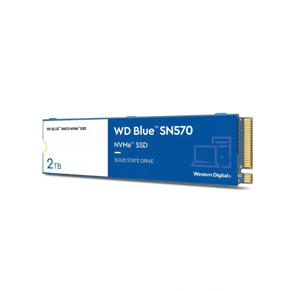 SSD Western Digital WD Blue SN570 NVMe, 2TB, PCI Express 3.0, M.2 ― Incluye Membresía 1 Mes de Adobe Creative Cloud