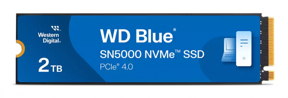 SSD WD SN5000 NVMe, 2 TB, M.2, 4850 MB/s Escritura, 5150 MB/s Lectura, PCI Express 4.0