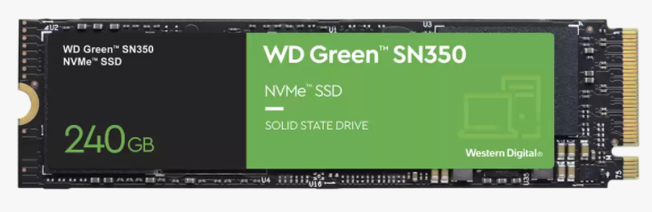SSD Western Digital WD Green SN350 NVMe, 240GB, PCI Express 3.0, M.2