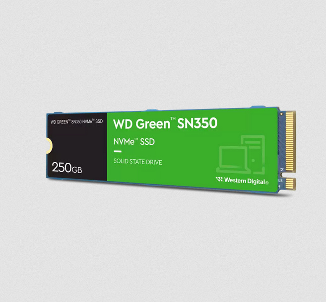 SSD WD Green SN350 NVMe, 250GB, M.2, 3500 MB/s Escritura, 2400 MB/s Lectura, PCI Express 3.0 