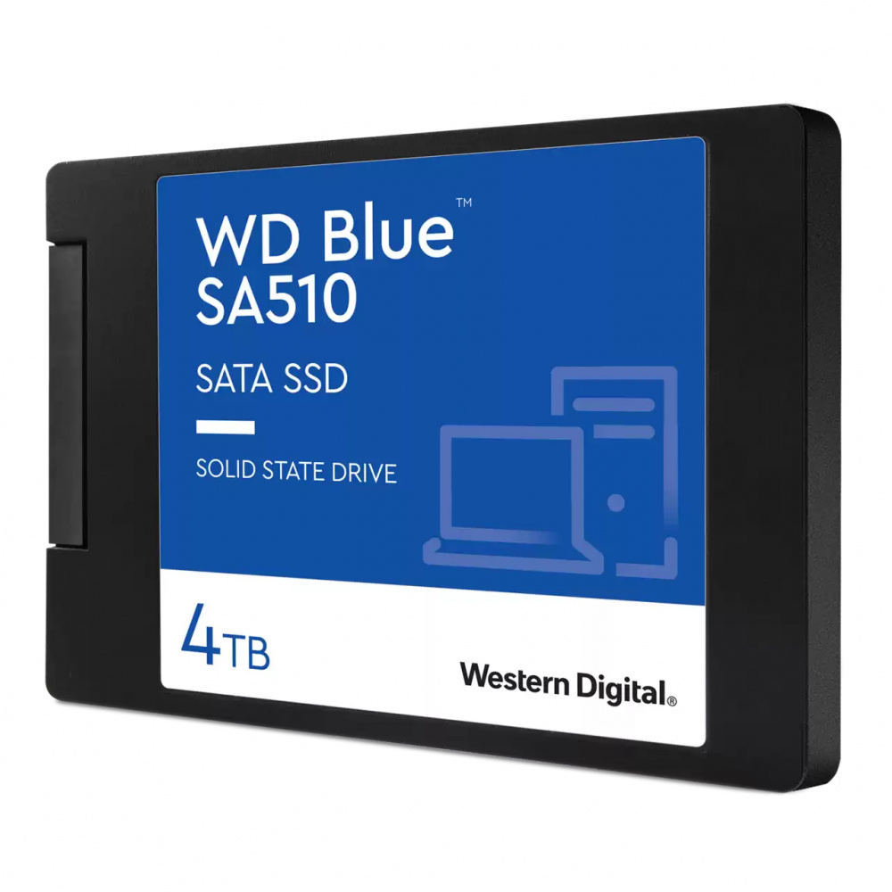SSD WD Blue SA510, 4TB, 2.5", 520 MB/s Escritura, 560 MB/s Lectura, SATA III