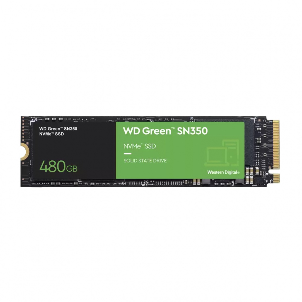 SSD Western Digital WD Green SN350 NVMe, 480GB, PCI Express 3.0, M.2