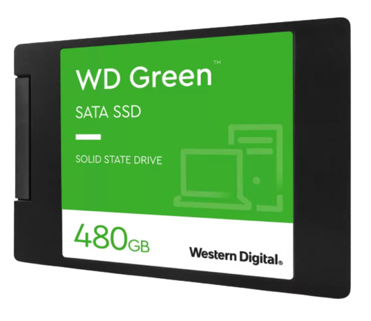 SSD WD Green, 480GB, 2.5", 545 MB/s Lectura, SATA III