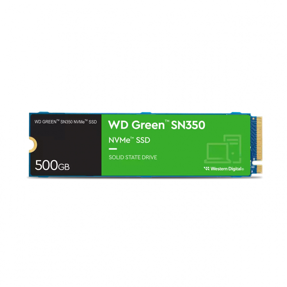 SSD WD Green SN350 NVMe, 500GB, M.2, 1500 MB/s Escritura, 2400 MB/s Lectura, PCI Express 3.0
