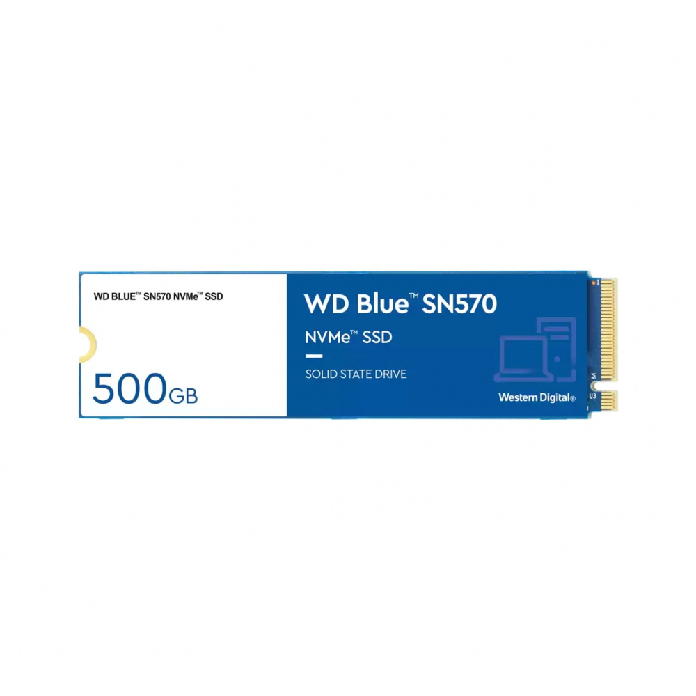 SSD Western Digital WD Blue SN570 NVMe, 500GB, PCI Express 3.0, M.2 ― Incluye Membresía 1 Mes de Adobe Creative Cloud ― ¡Compra y recibe un código de regalo por valor de $100 en Starbucks! Limitado a 1 código por cliente