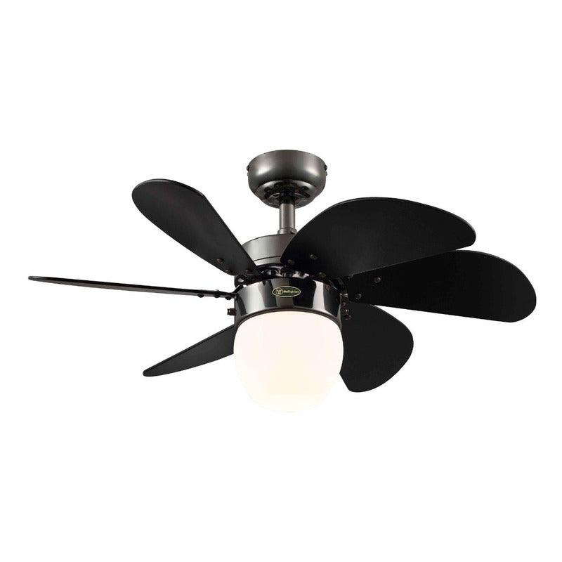 Westinghouse Ventilador de Techo 72261, 3 Velocidades, 52", Negro
