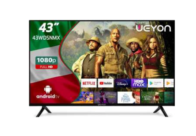 Weyon Smart TV LCD 43WDSNMX 43", 4K Ultra HD, Negro