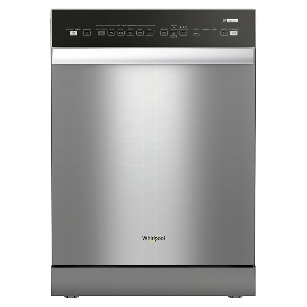 Whirlpool Lavavajillas 7MWDF830SFGM, 14 Servicios, Gris