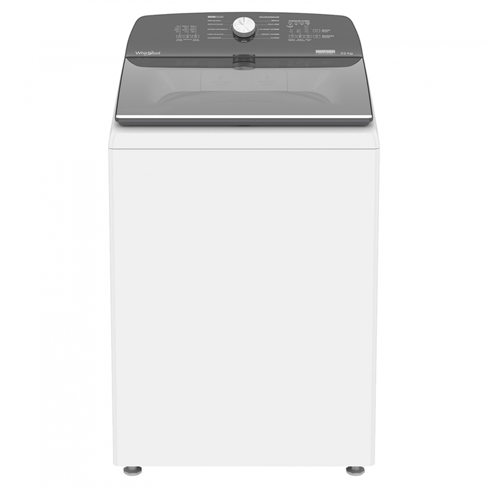 Whirlpool Lavadora de Carga Superior 8MWTW2231WJB, 22kg Lavado, Blanco