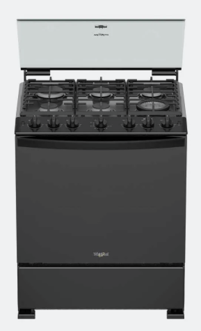 Whirlpool Estufa WFR7000B, 6 Quemadores, Gris