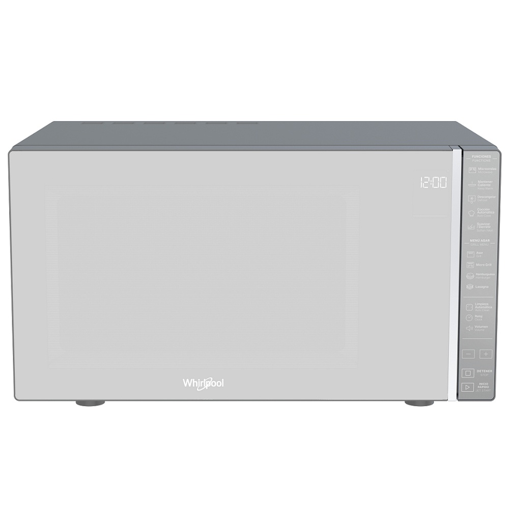 Whirlpool Horno de Microondas WM2811D, 1050W, 1.1 Pies Cúbicos, Plata
