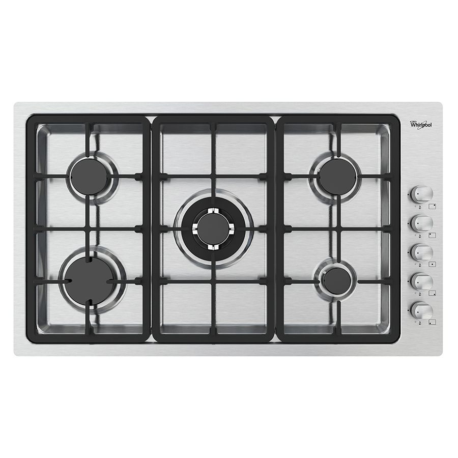 Whirlpool Parrilla de Gas WP3550S, 5 Quemadores, Gris