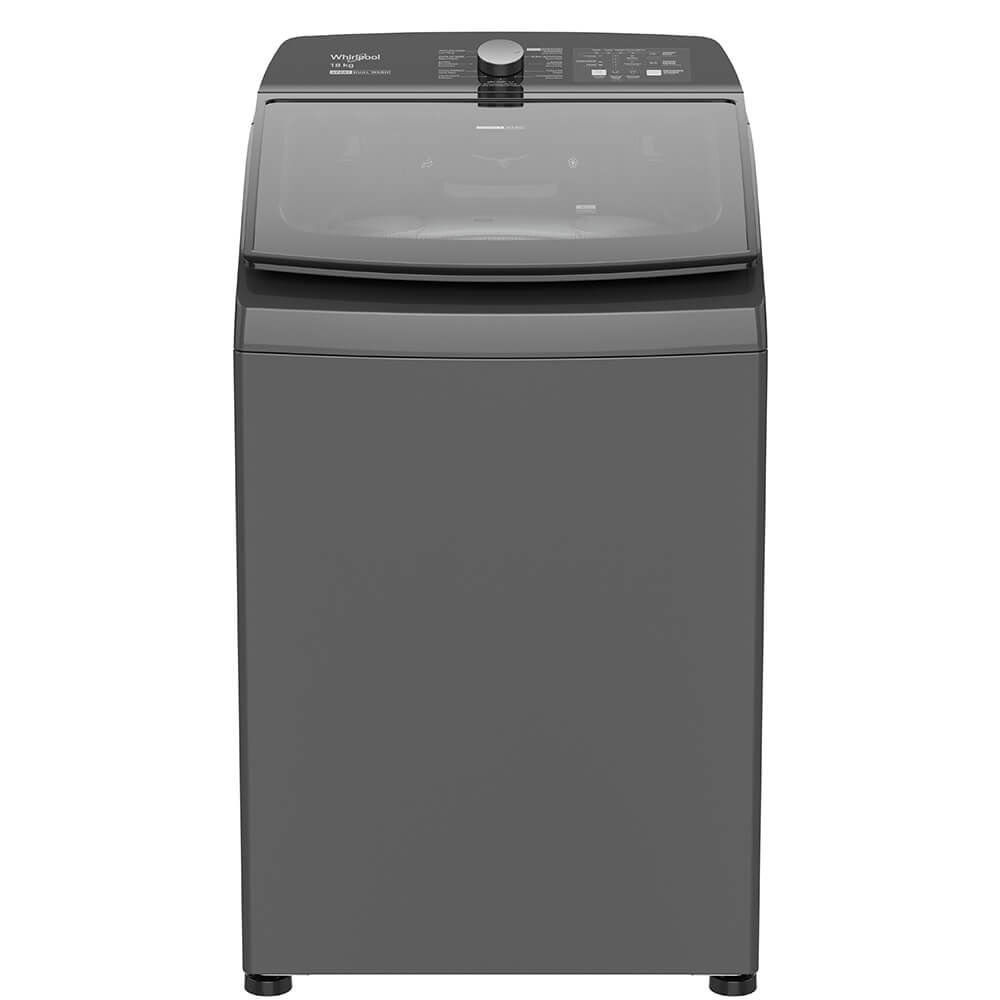 Whirlpool Lavadora de Carga Vertical WWH18ATALN, 18Kg, Gris