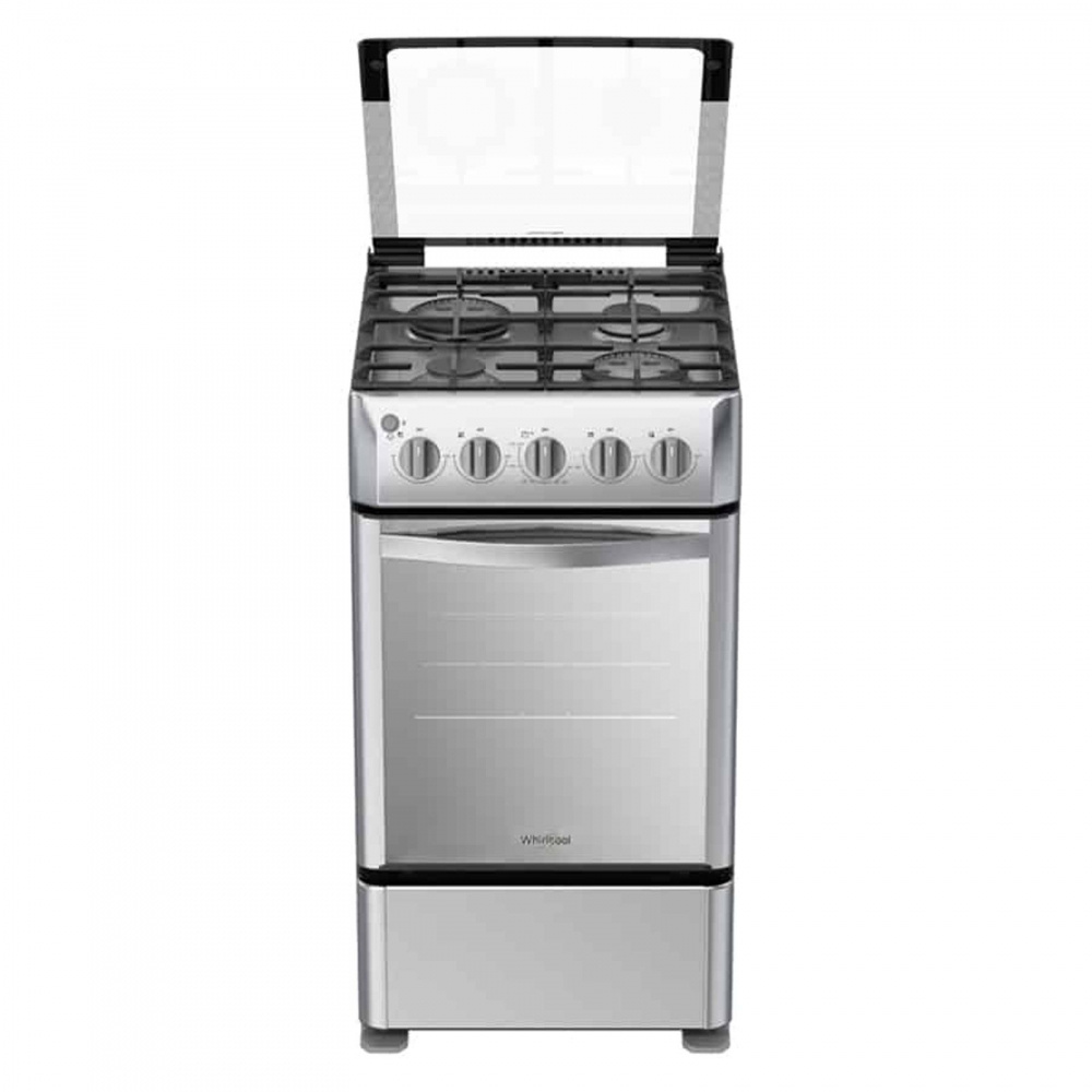 Whirlpool Estufa y Horno de Gas 20" WWR7000S, 4 Quemadores, Plata