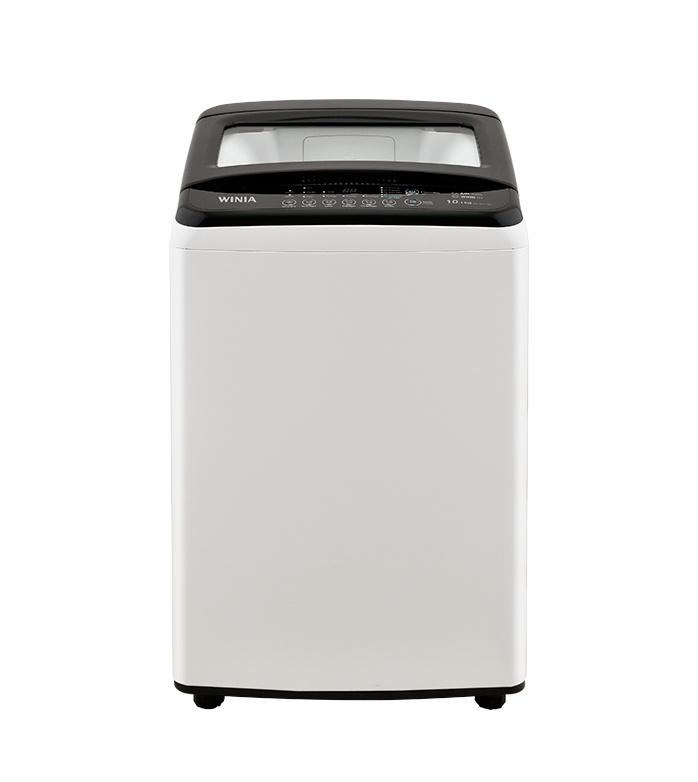 Winia Lavadora de Carga Vertical DWF-TE161ABW1, 10Kg, 5 Programas de Lavado, Negro/Blanco