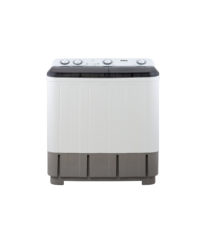 Winia Lavadora de Carga Vertical DWM-K261PW, 2 Tinas, 13Kg, 2 Programas de Lavado, Blanco/Plata