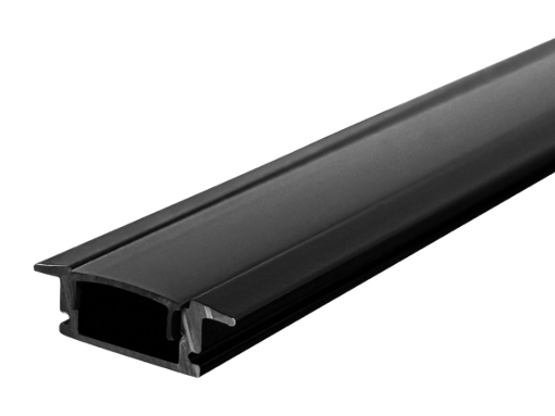 Winled Canaleta, Aluminio, 2 Metros, Negro