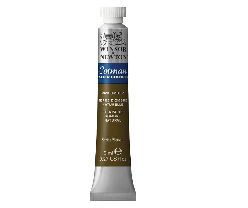 Winsor & Newton Pintura Acuarela para Arte Cotman, 8ml, Tierra de Sombra Natural No. 554