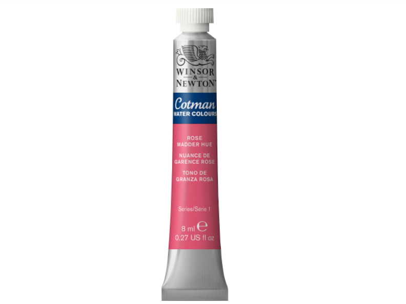 Winsor & Newton Pintura Acuarela para Arte Cotman, 8ml, Tono de Granza Rosa No. 580
