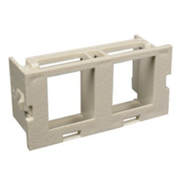 Wiremold Placa de Pared, 2 Puertos, Blanco