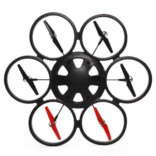 Drone WLtoys V323 Skywalker, 6 Rotores, 150 Metros, Negro