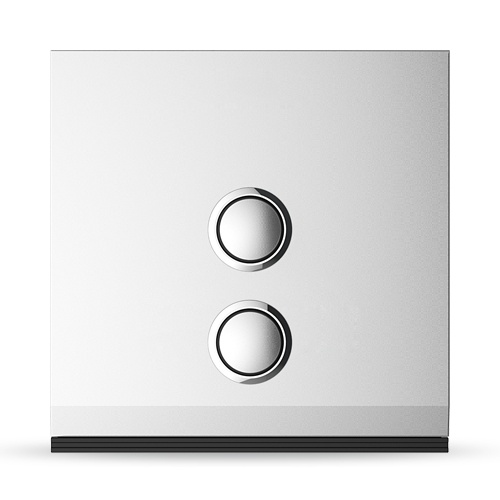 Wulian Atenuador de Luz Inteligente SR-ZCSWNPWS1321-03 ZigBee, 2 Botones, Blanco