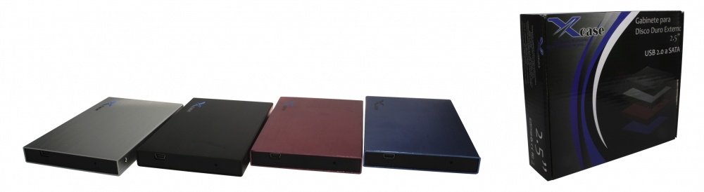 X-Case Gabinete de Disco Duro CASE2520NE, 2.5'', SATA, USB 2.0, Negro
