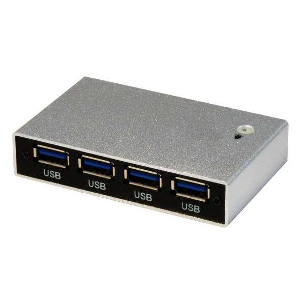 X-Case Hub USB A 3.0 Macho - 4 Puertos USB A Hembra, 5000Mbit/s, Negro