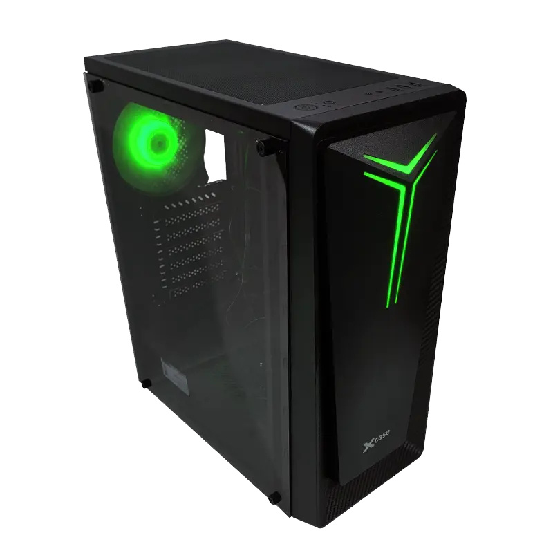 Gabinete X-Case Zeus, Midi-Tower, ATX/Micro-ATX/Mini-ITX, USB 2.0/3.0, sin Fuente, 3 Ventiladores Instalados, Negro