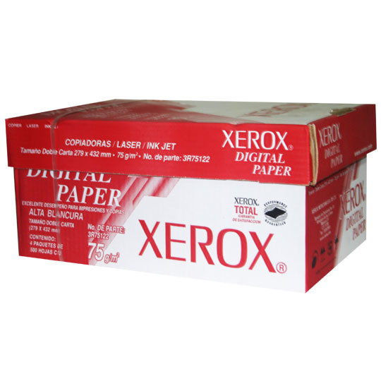 Xerox Papel Bond 2500 Hojas Tamaño Doble Carta Blanco, 003R75121