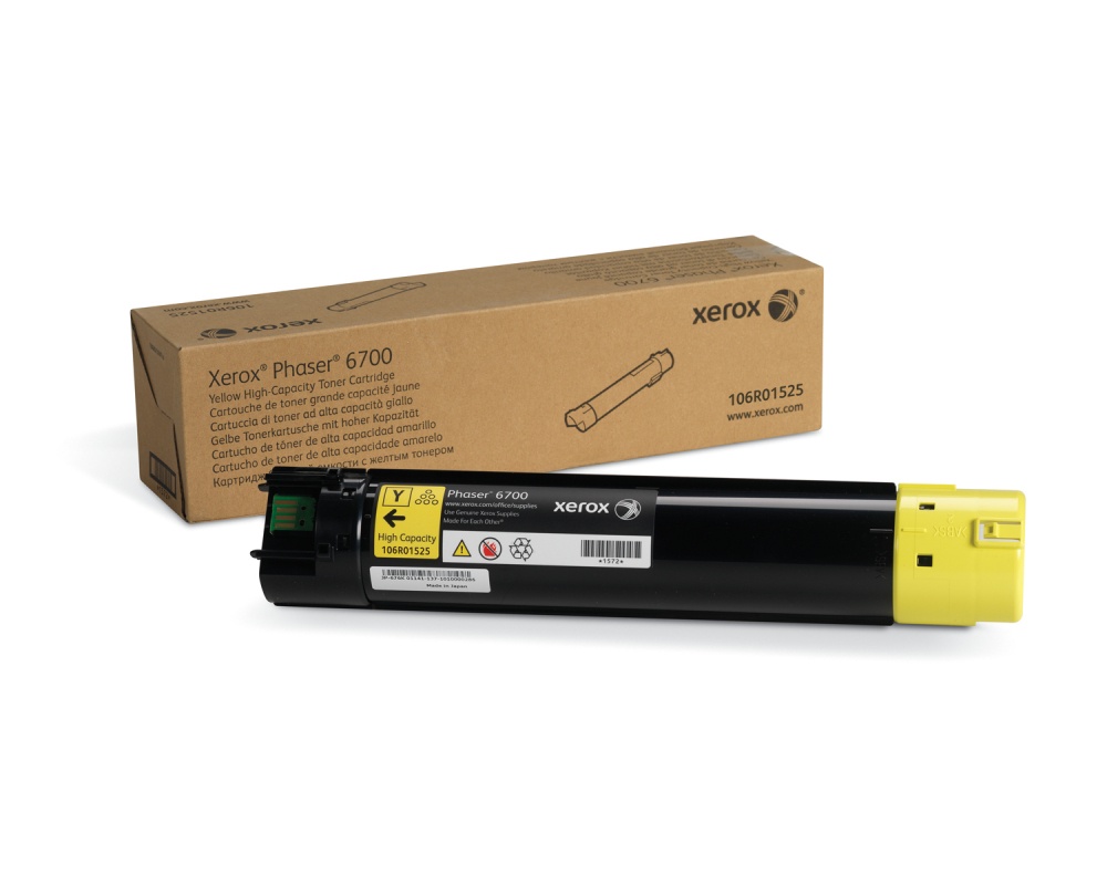 Tóner Xerox 106R01525 Amarillo, 12.000 Páginas