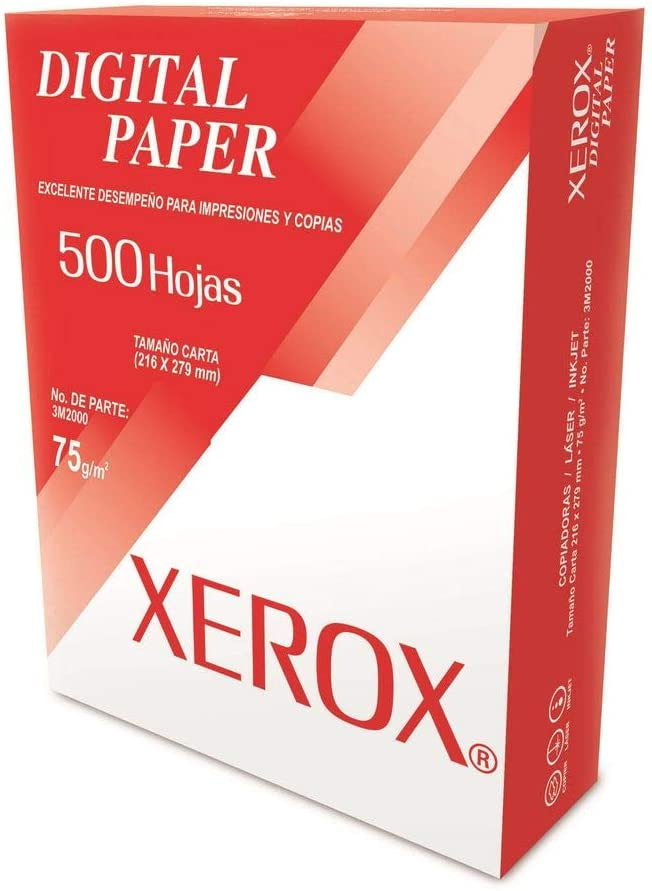 Xerox Papel Bond 3M2000 75 g/m² 500 Hojas de Tamaño Carta, 3M2000P