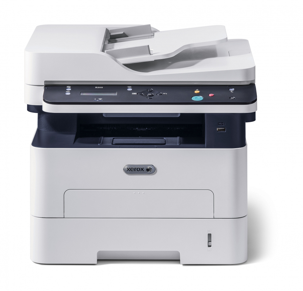 Multifuncional Xerox B205/NI, Blanco y Negro, Láser, Print/Scan/Copy ― Producto nuevo con empaque abierto