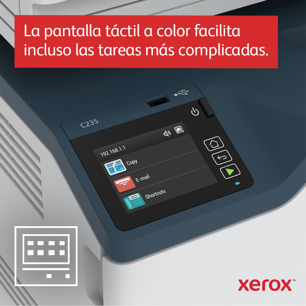 Multifuncional Xerox C235, Color, Láser, Inalámbrico, Print/Scan/Copy/Fax - Imagen adicional 7