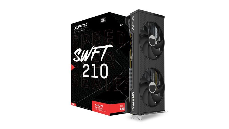 Tarjeta de Video XFX AMD Radeon RX 7600 XT Speedster SWFT 210, 16GB 128-bit GDDR6, PCI Express 4.0 