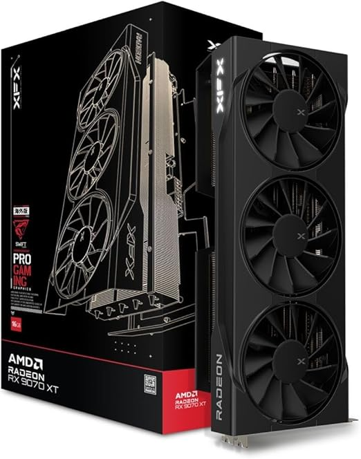 Tarjeta de Video XFX AMD Radeon RX 9070 XT Swift AMD Radeon RX 9070 XT Triple Fan Gaming Edition, 16GB 256-bit GDDR6, PCI Express 5.0