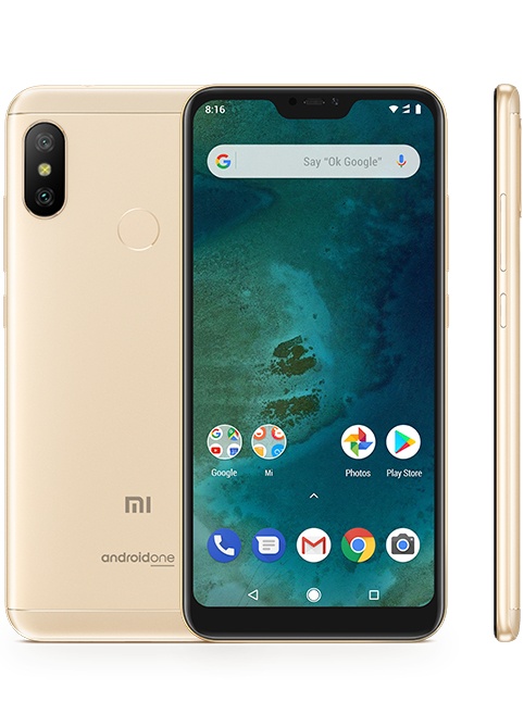 Xiaomi Mi A2 Lite 5.84", 1080 x 2220 Pixeles, 4G, Android One, Oro