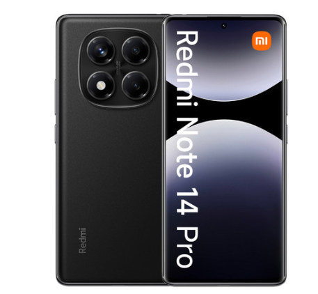 Xiaomi Redmi Note 14 Pro 6.67" Dual SIM, 256GB, 8GB RAM, Negro