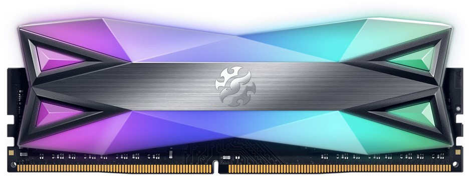 Memoria RAM XPG Spectrix D60G Titanio RGB DDR4, 4133MHz, 8GB, Non-ECC, CL19, XMP, Gris