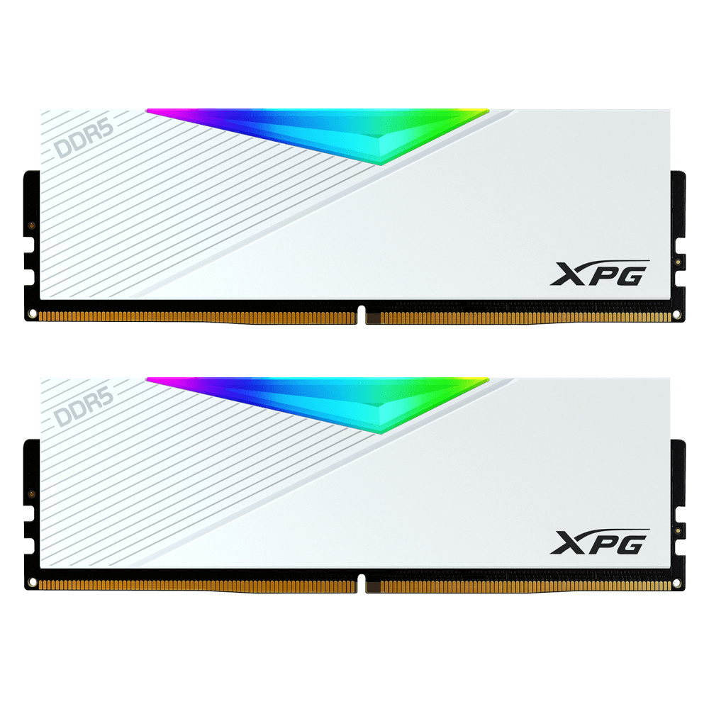 Kit Memoria RAM XPG Lancer RGB DDR5, 6400MHz, 32GB - 2 x 16GB, CL32, XMP/EXPO, Blanco