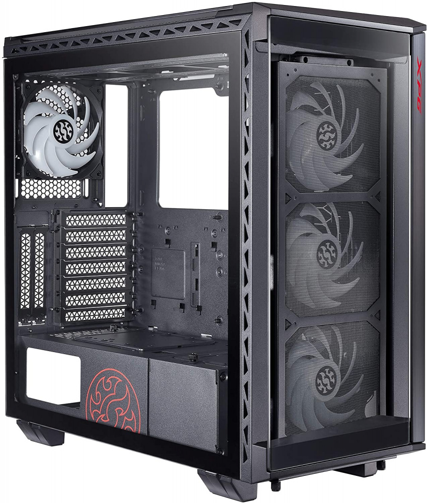 Gabinete XPG BATTLECRUSIER con Ventana RGB, Midi Tower, ATX/EATX/Micro ATX/Mini-ITX, USB 3.2, sin Fuente, Negro