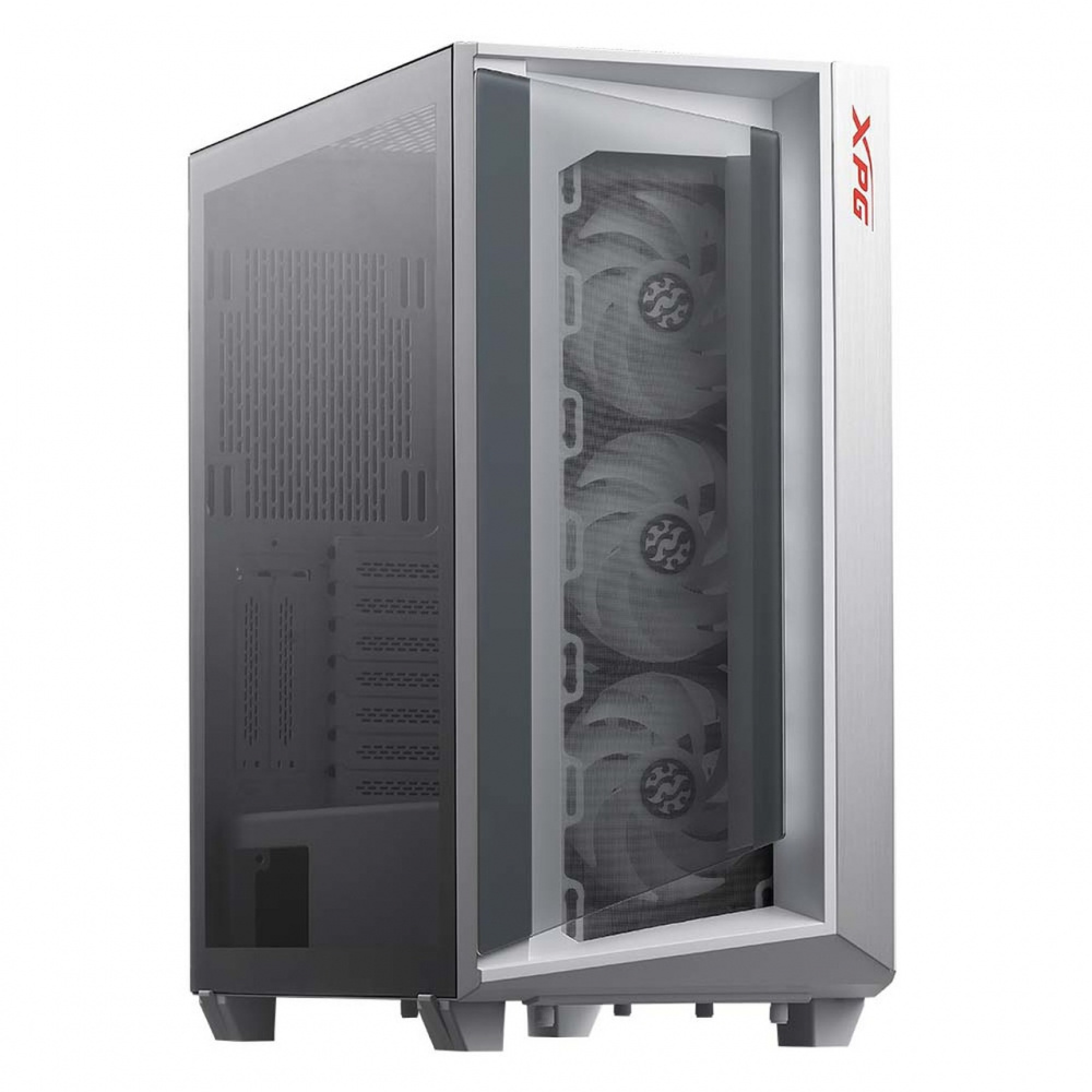 Gabinete XPG CRUISERST-WHCWW, Midi-Tower, ATX/CEB/EATX/EEB/Micro-ATX/Mini-ITX, USB 3.0, sin Fuente, 3 Ventiladores Instalados, Blanco