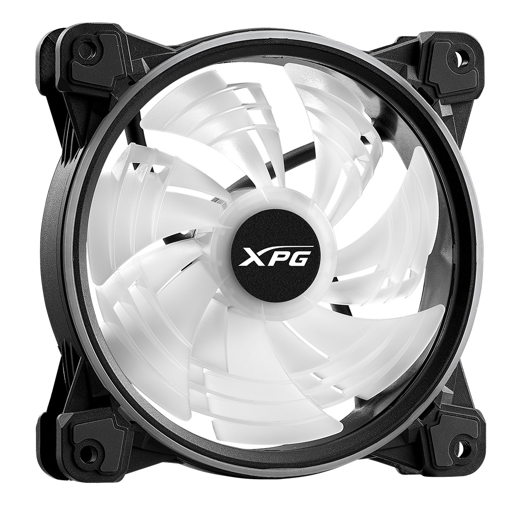Ventilador XPG Hurricane 120mm ARGB PWM, 120mm, 2000RPM, ARGB, Negro/Blanco 