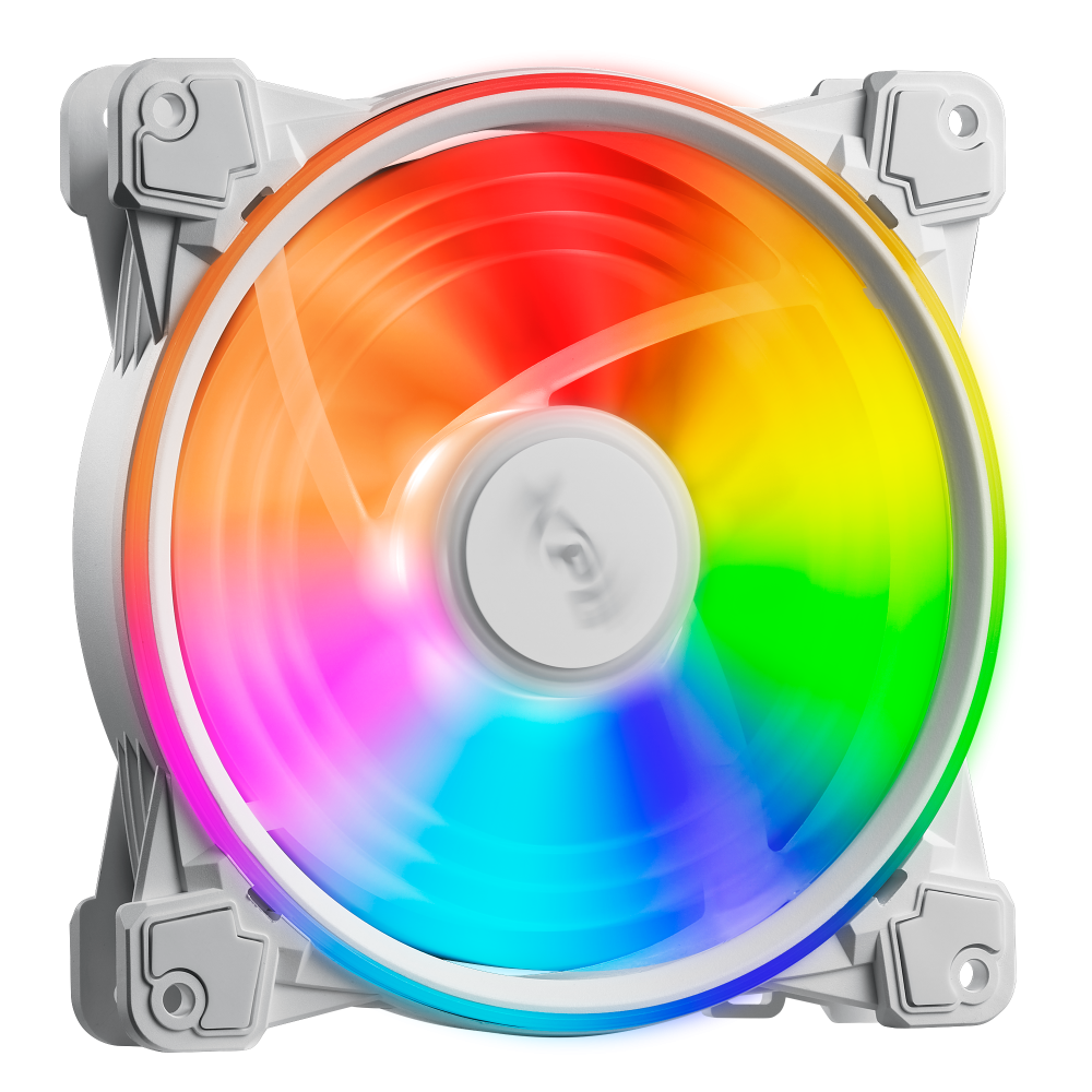 Ventilador XPG Hurricane 140 ARGB PWM, 140mm, 1800RPM, ARGB, Blanco 