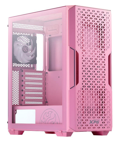 Gabinete XPG Starker Air, Midi-Tower, ATX/Micro-ATX/Mini-ITX, USB 3.0, sin Fuente, 2 Ventiladores Instalados, Rosa 