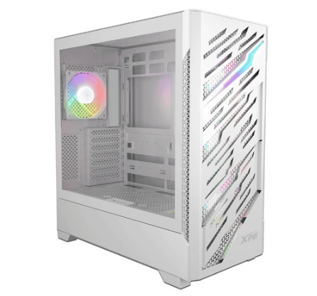 Gabinete XPG STARKERAIRBTFMTA-WHCWW, Midi-Tower, ATX/EATX/Micro-ATX/Mini-ITX, USB 3.0, sin Fuente, 4 Ventiladores Instalados, Blanco
